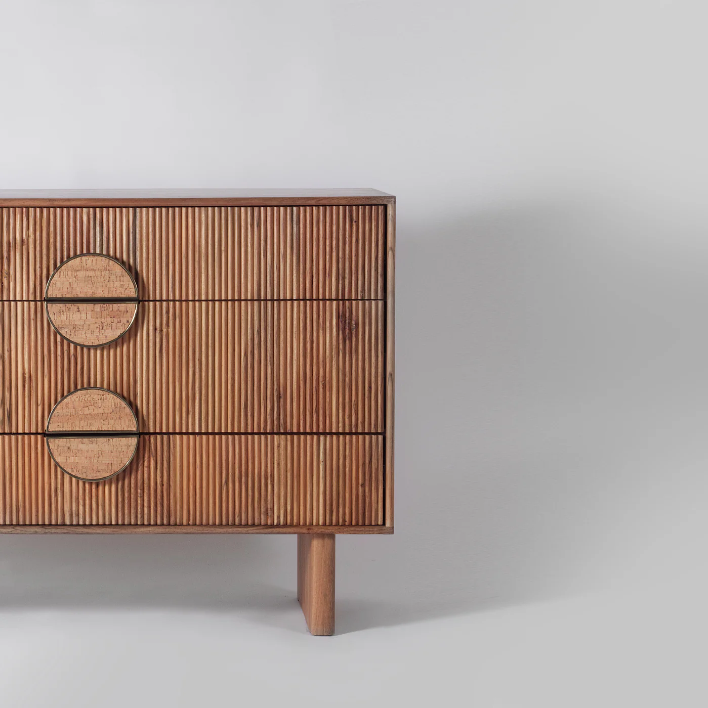 Edvard Acacia Ribbed Chest Of Drawers - Image 5