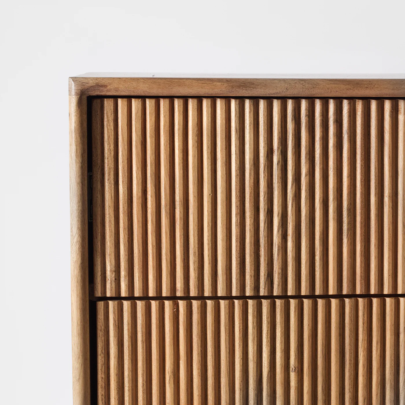 Edvard Acacia Ribbed Chest Of Drawers - Image 6