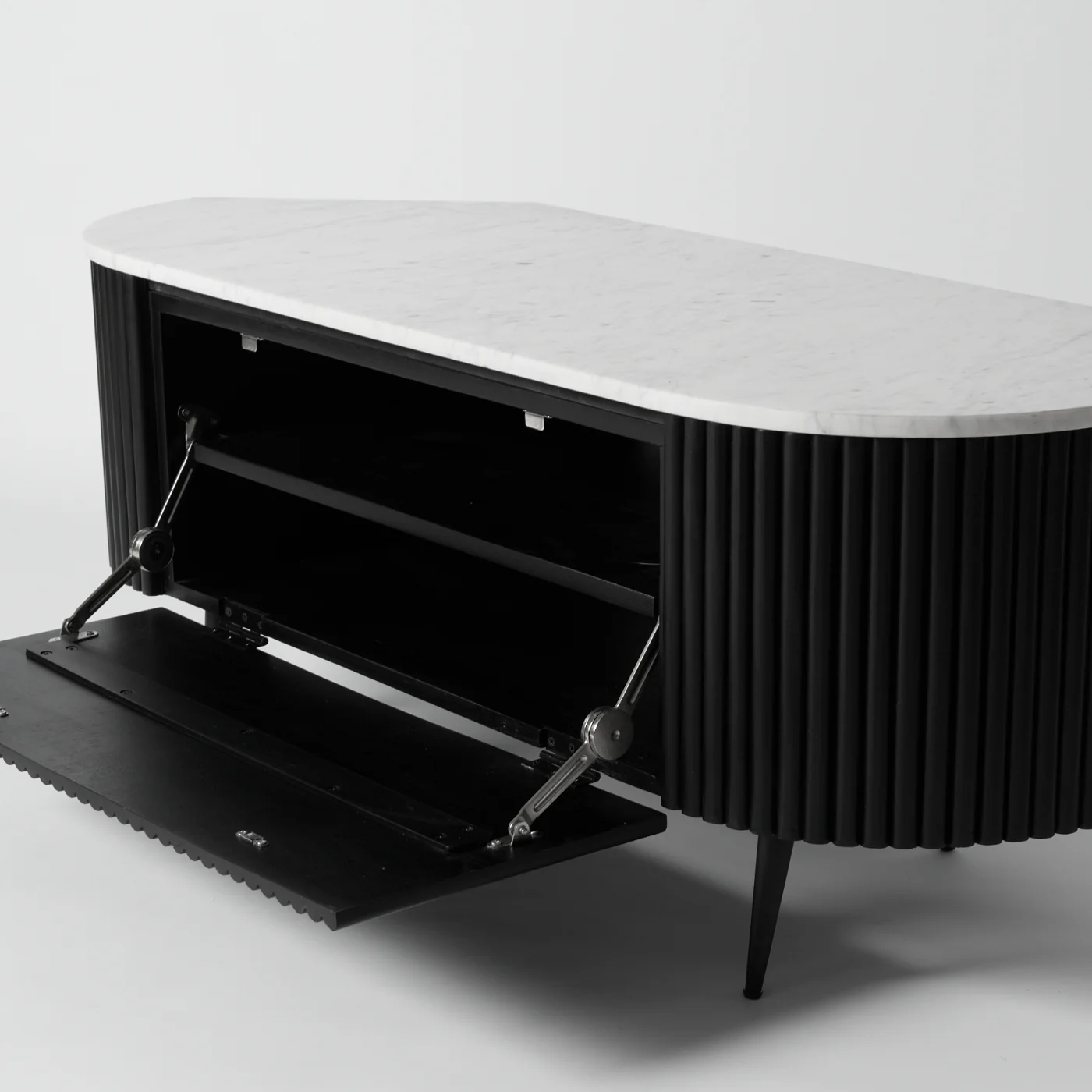 Gunhild Black Corner Tv Unit - Image 3