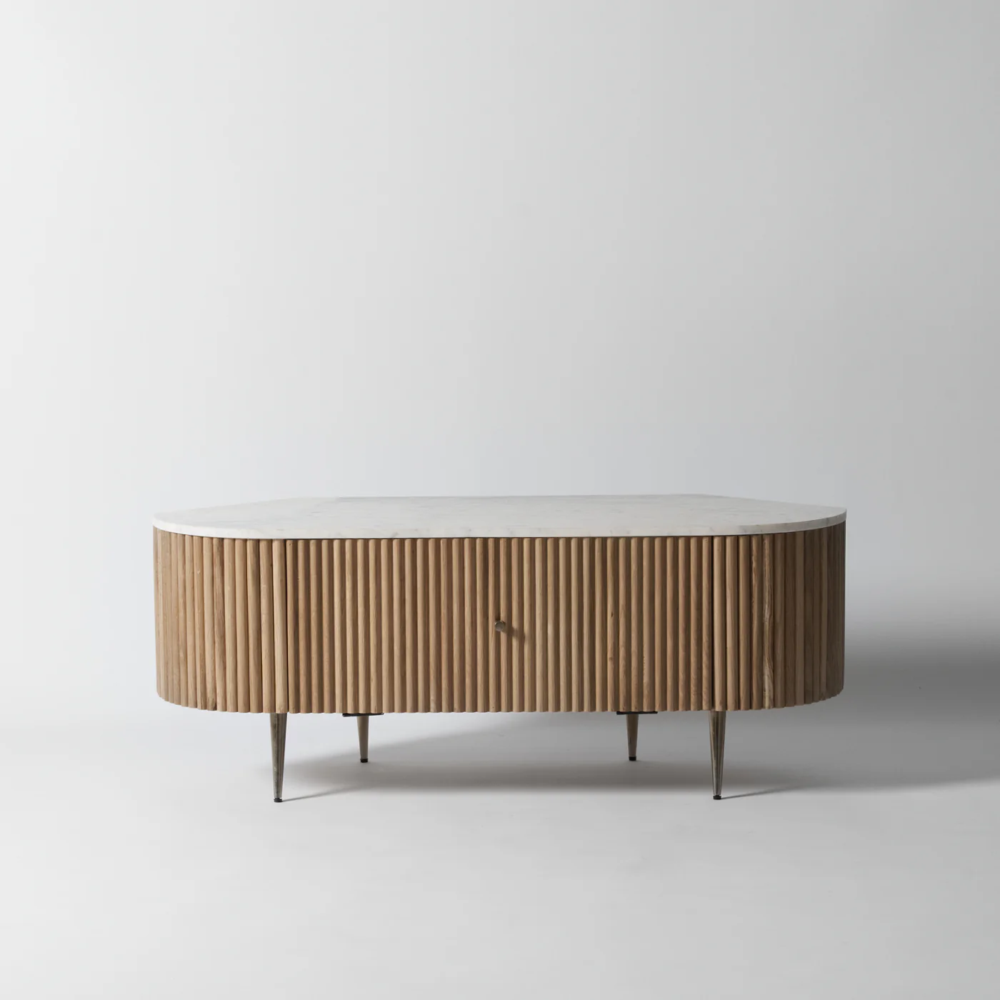 Gunhild Oak Corner Media Unit - Image 4