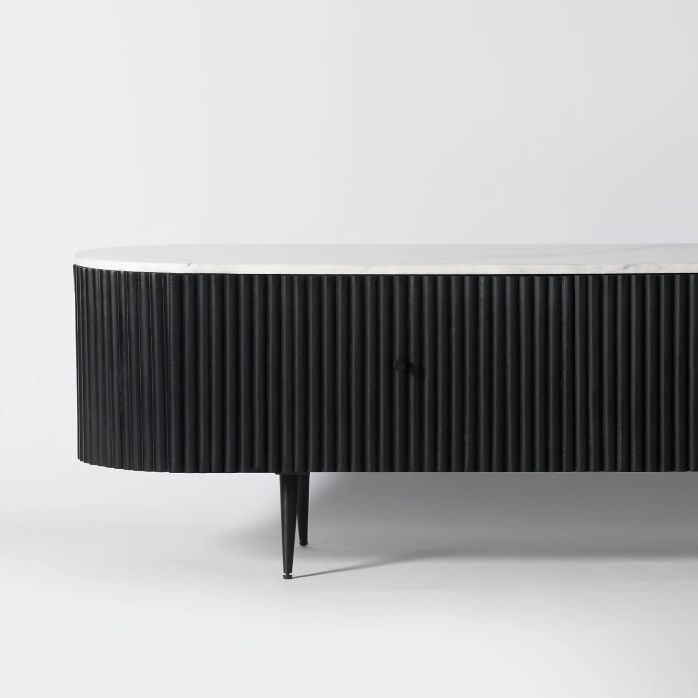 Gunhild White Marble TV Stand - Image 3