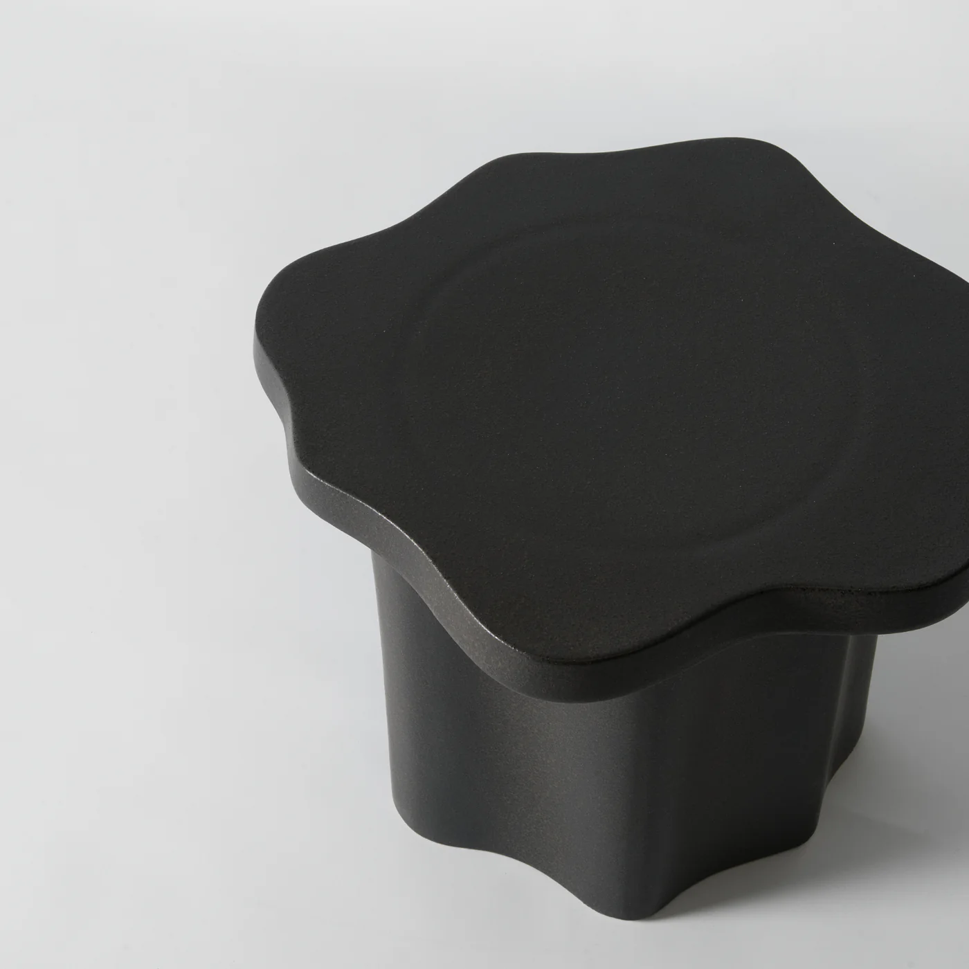 Kado Stoneware Side Table, Black - Image 3