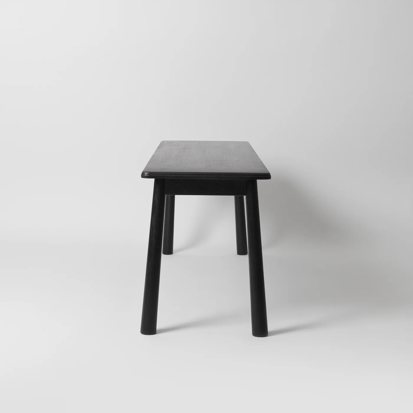 Lena Nordic Dining Bench, Black - Image 4