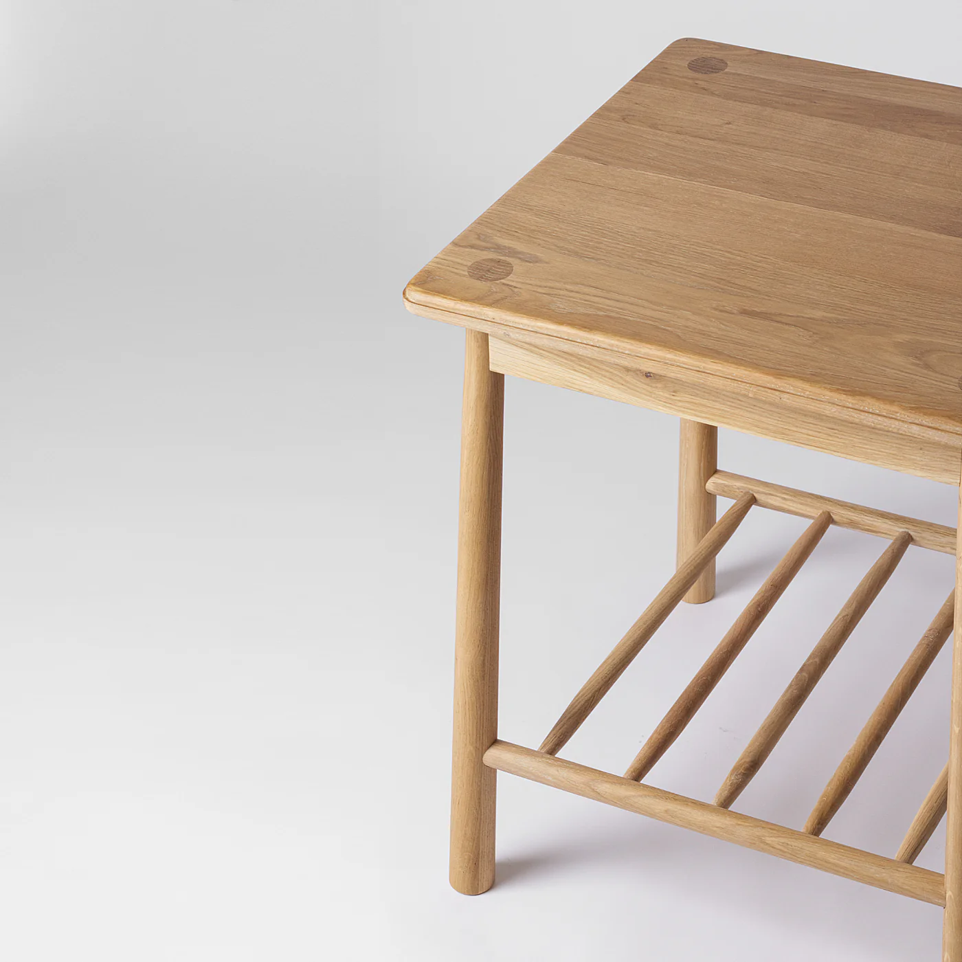 Lena Oak Bedside Table - Image 4