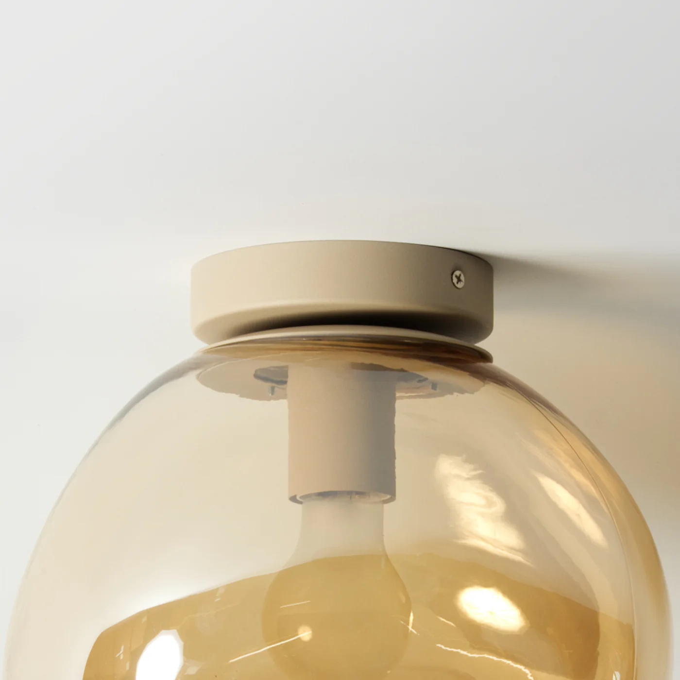 Ljus Glass Ceiling Light, Amber - Image 3
