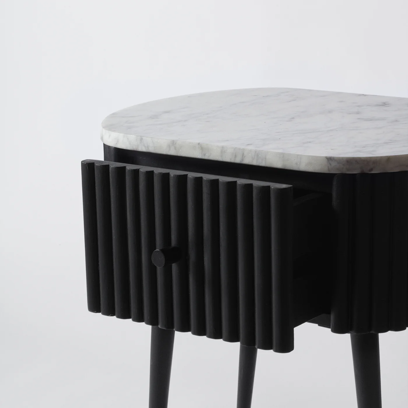 Gunhild Marble Top Bedside Table - Image 4