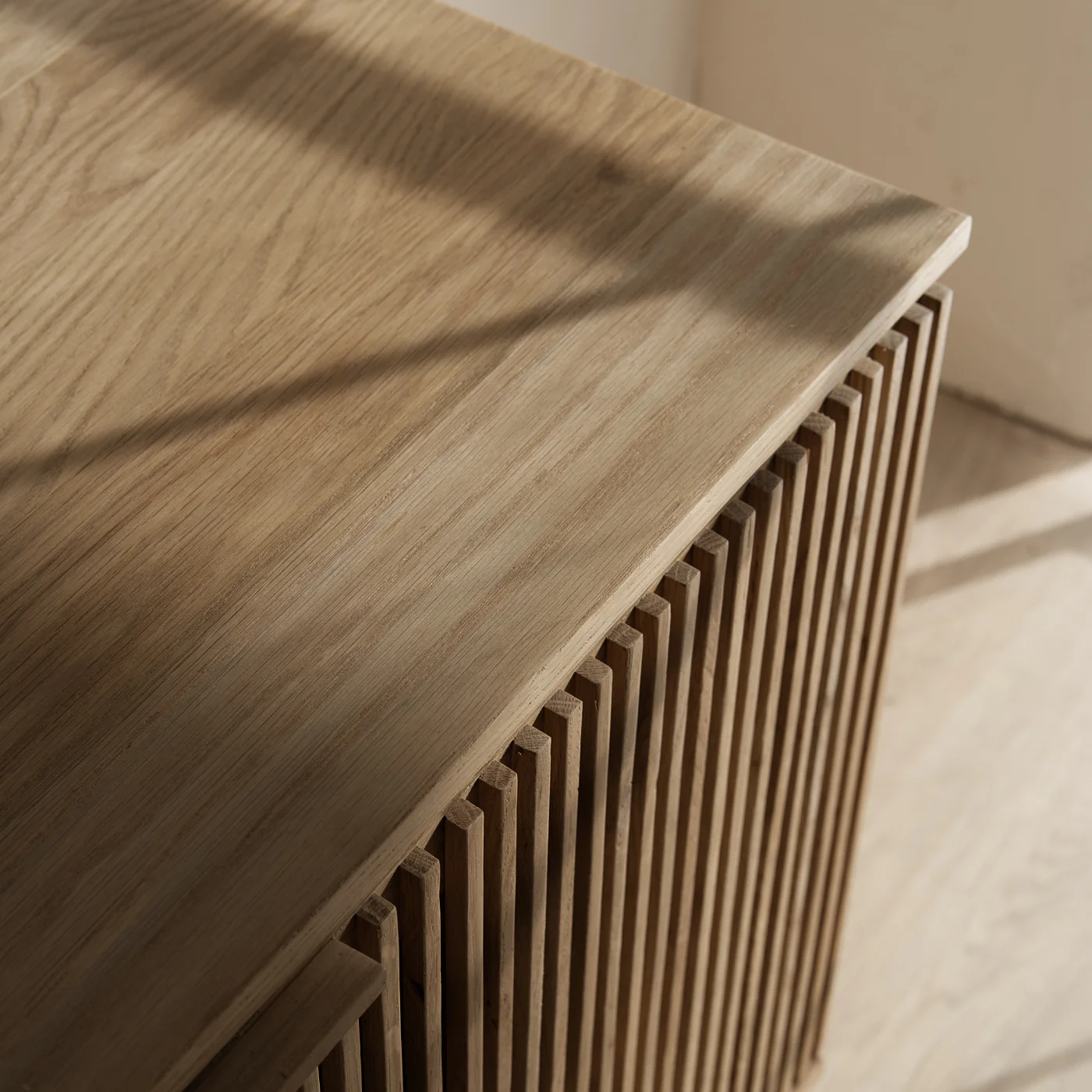 Palea Oak Slatted Sideboard - Image 3