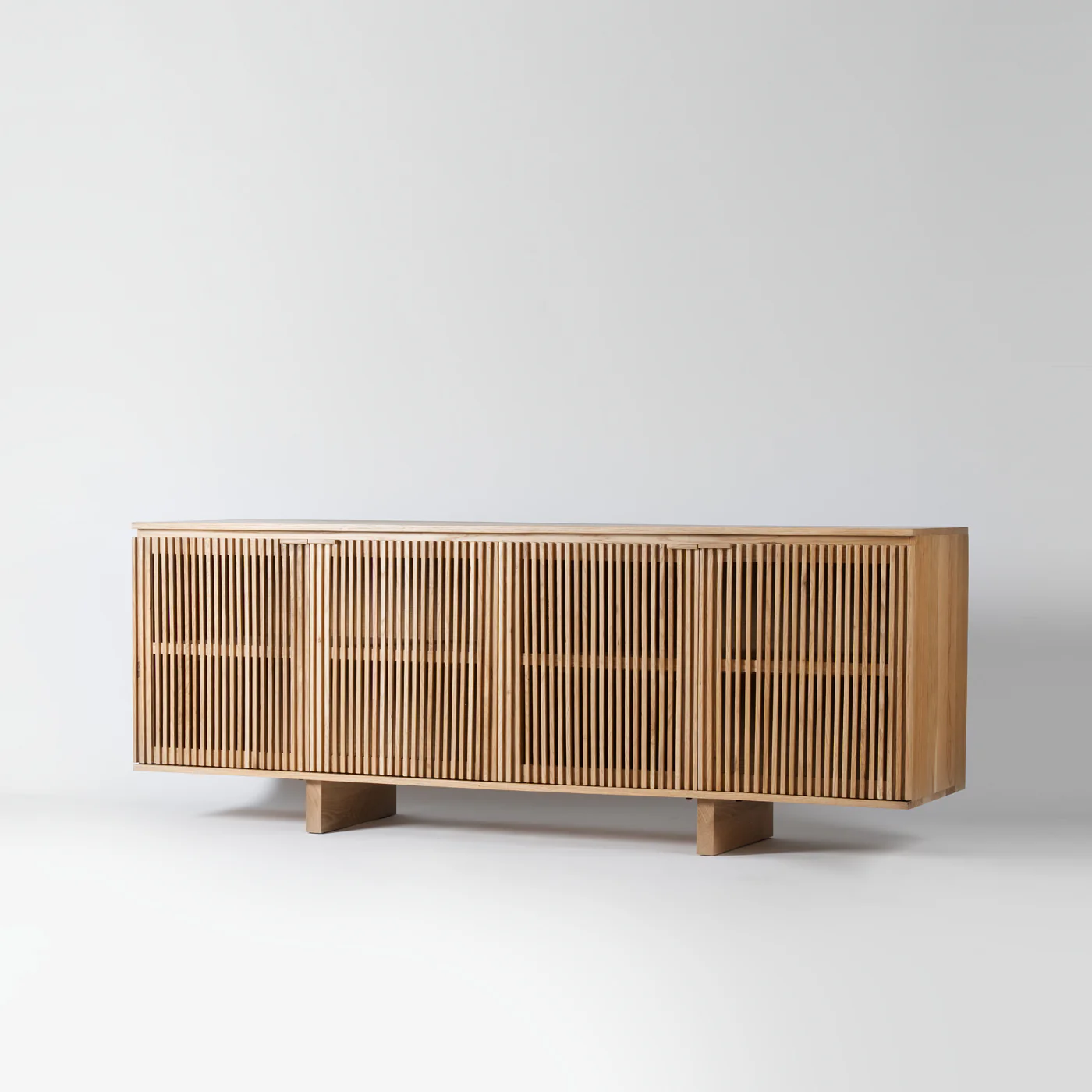 Palea Oak Slatted Sideboard - Image 9