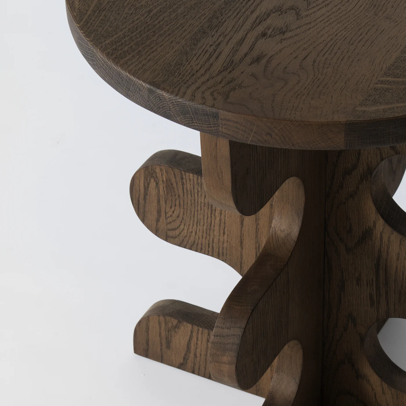 Ribform Dark Oak Side Table - Image 3