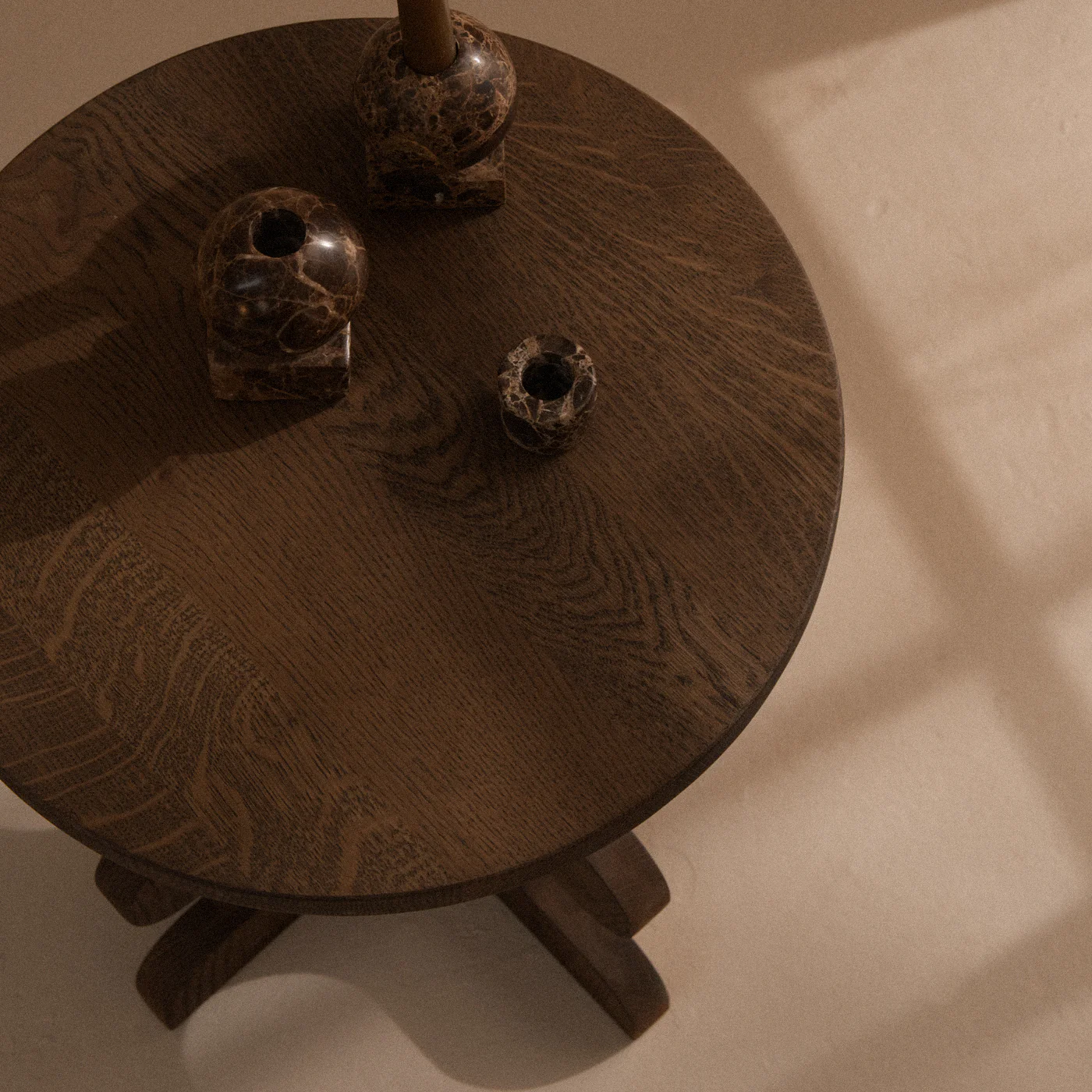 Ribform Dark Oak Side Table - Image 4