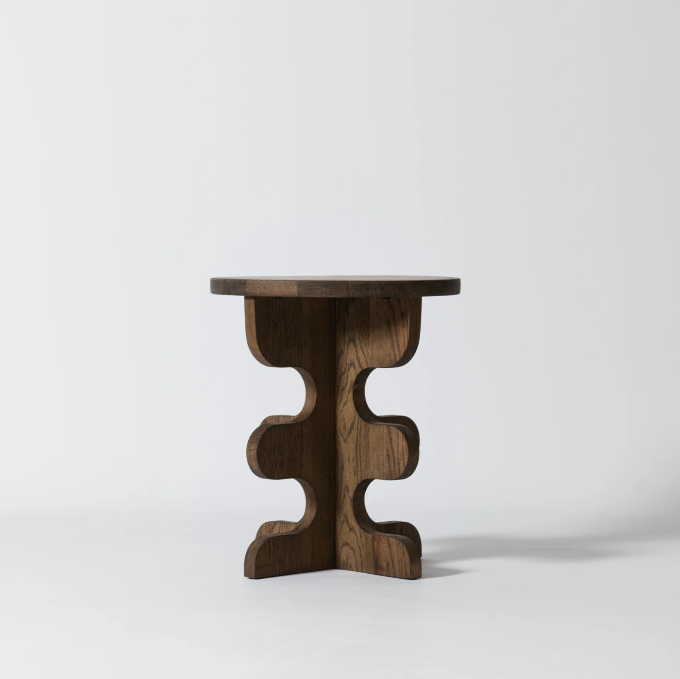 Ribform Dark Oak Side Table - Image 5