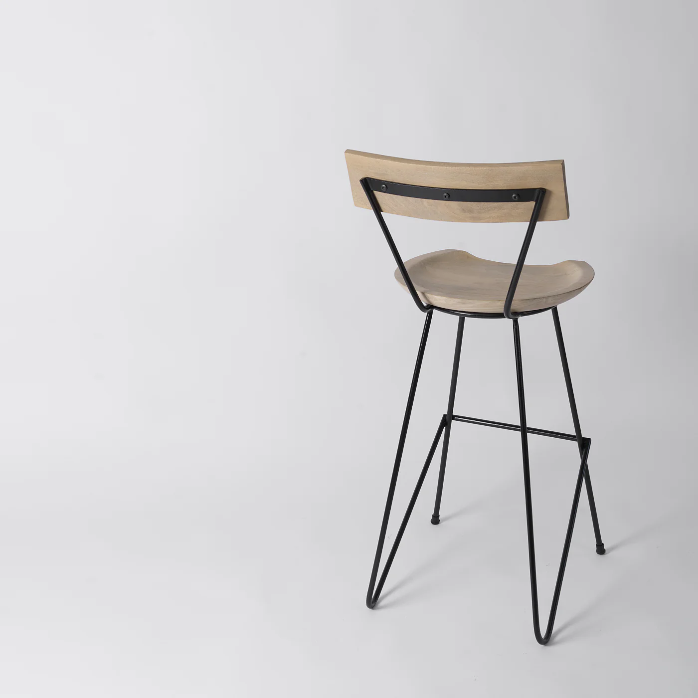 Stoker Light Wood Counter Stool With Backrest - Image 5