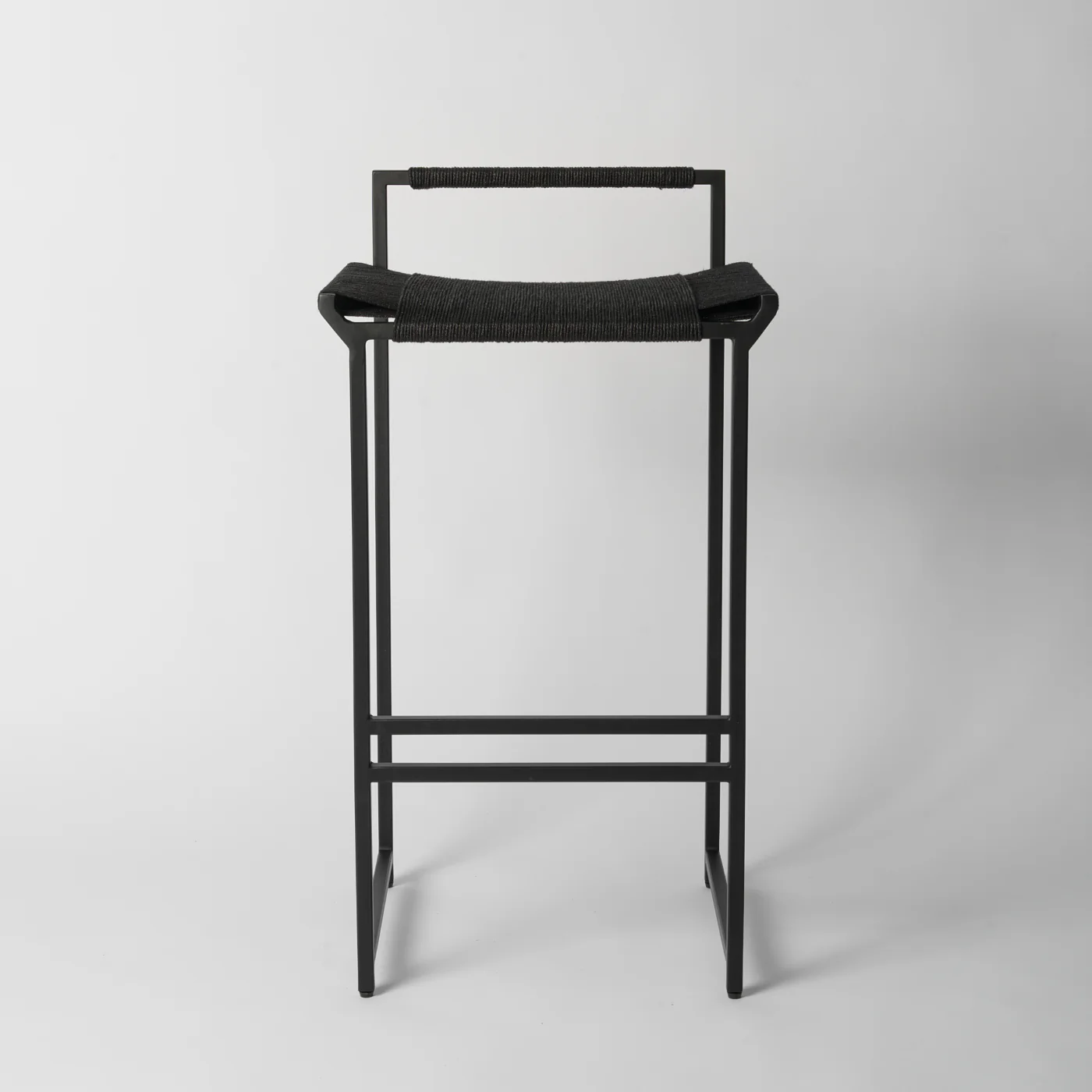 Wapu Woven Bar Stool Black - Image 5