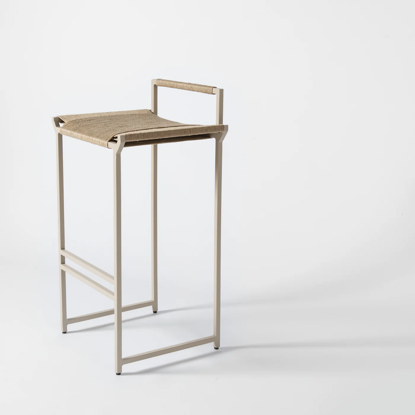 Wapu Woven Bar Stool Taupe - Image 3